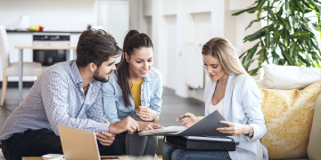 Real estate agent conducting a professional buyer representation strategy session.