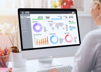 A real estate professional successfully managing leads via an integrated CRM platform.